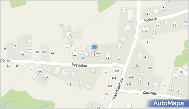 Czechówka, Wspólna, 6, mapa Czechówka