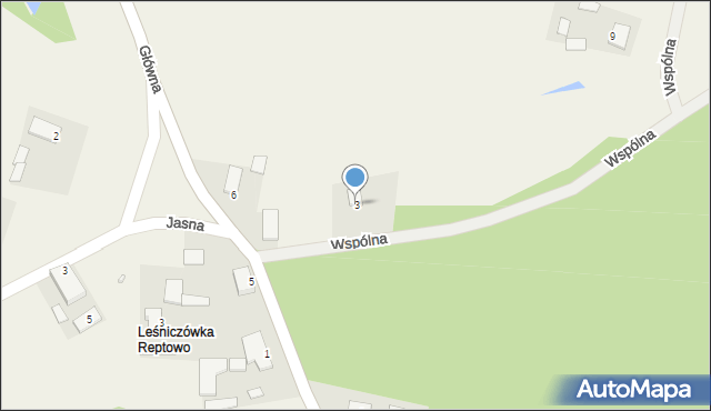 Czemlewo, Wspólna, 3, mapa Czemlewo