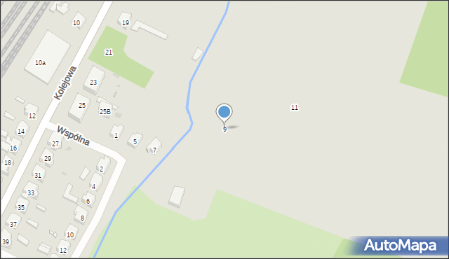 Czempiń, Wspólna, 9, mapa Czempiń