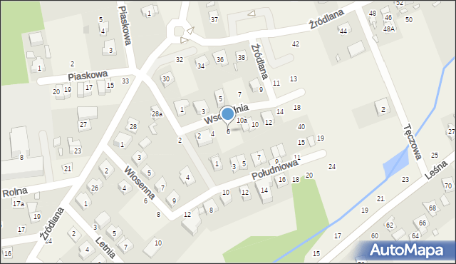 Czerwonak, Wschodnia, 6, mapa Czerwonak