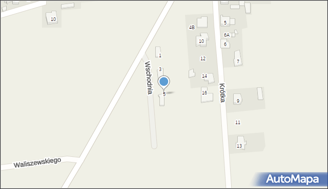 Dąbrówka, Wschodnia, 5, mapa Dąbrówka