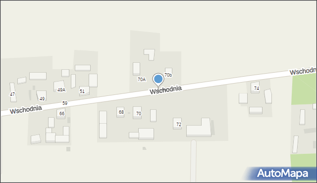 Dalików, Wschodnia, 49h, mapa Dalików