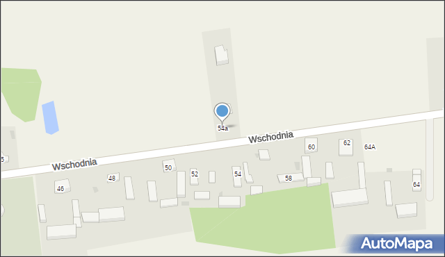 Dalików, Wschodnia, 54a, mapa Dalików