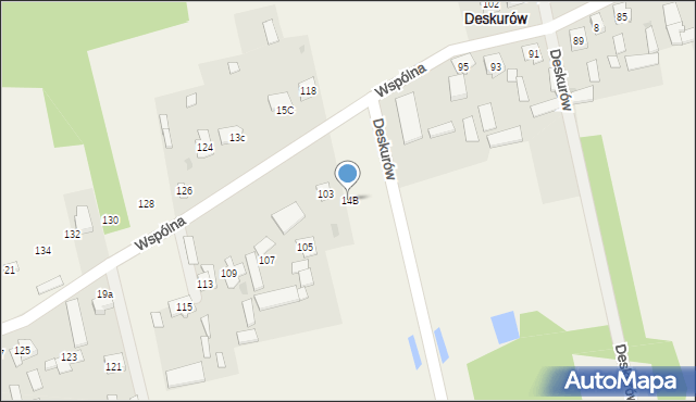 Deskurów, Wspólna, 101, mapa Deskurów