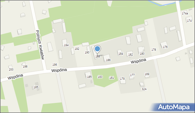 Deskurów, Wspólna, 188, mapa Deskurów