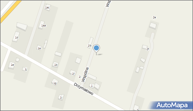 Drzymałowo, Wspólna, 4, mapa Drzymałowo