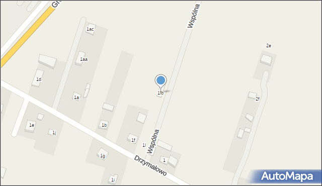 Drzymałowo, Wspólna, 5, mapa Drzymałowo