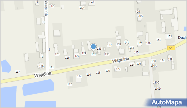 Duchnów, Wspólna, 131, mapa Duchnów