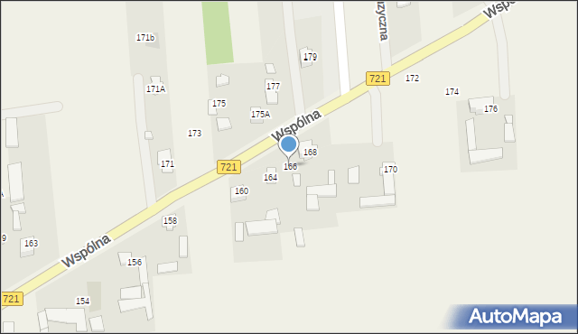 Duchnów, Wspólna, 166, mapa Duchnów