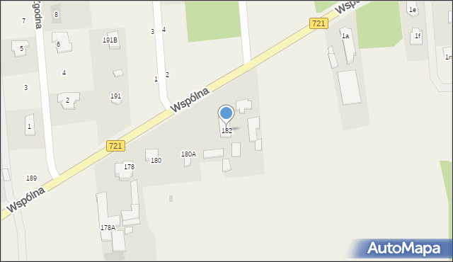 Duchnów, Wspólna, 182, mapa Duchnów