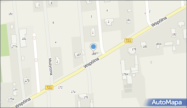 Duchnów, Wspólna, 189, mapa Duchnów