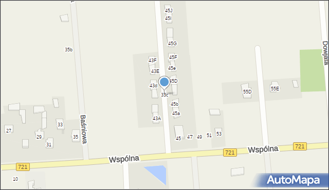 Duchnów, Wspólna, 33c, mapa Duchnów