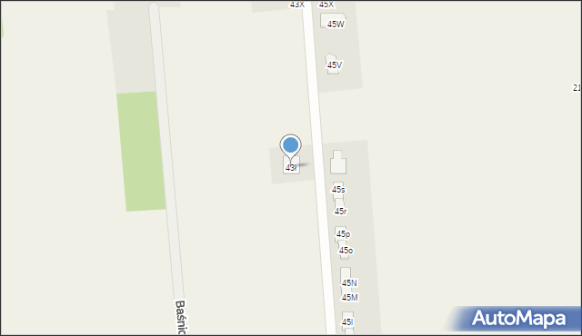 Duchnów, Wspólna, 43ł, mapa Duchnów