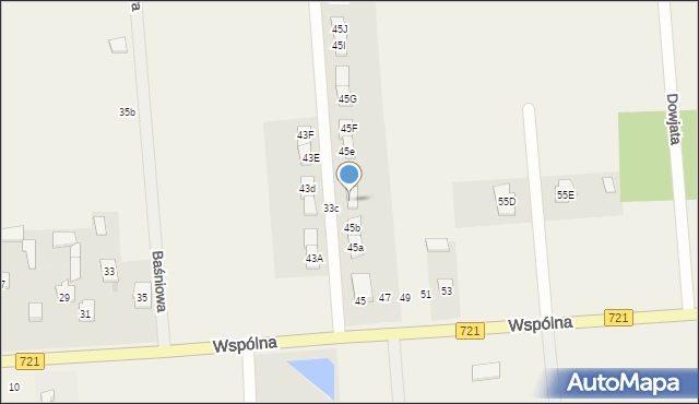 Duchnów, Wspólna, 45C, mapa Duchnów