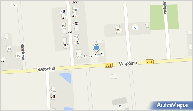 Duchnów, Wspólna, 51, mapa Duchnów