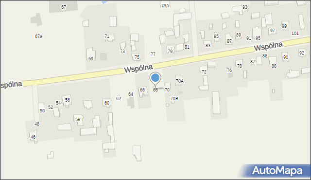 Duchnów, Wspólna, 68, mapa Duchnów