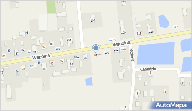 Duchnów, Wspólna, 98, mapa Duchnów