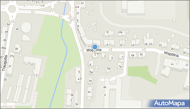 Elbląg, Wspólna, 1, mapa Elbląga