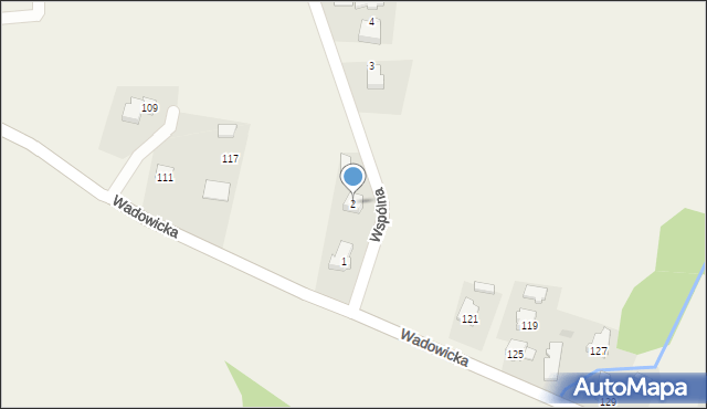 Frydrychowice, Wspólna, 2, mapa Frydrychowice