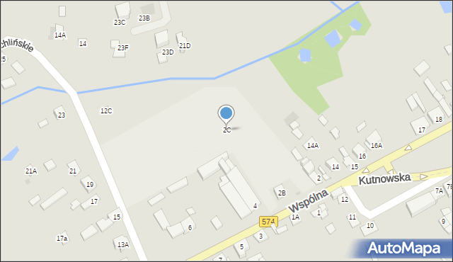 Gąbin, Wspólna, 2C, mapa Gąbin