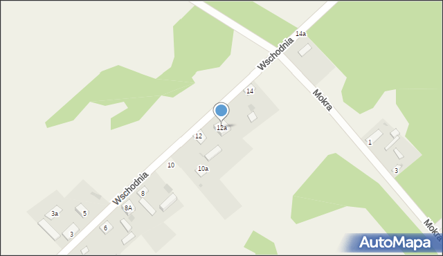 Garnek, Wschodnia, 12a, mapa Garnek