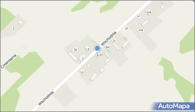 Garnek, Wschodnia, 6, mapa Garnek