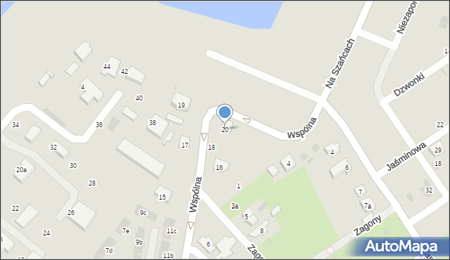 Gdańsk, Wspólna, 20, mapa Gdańska