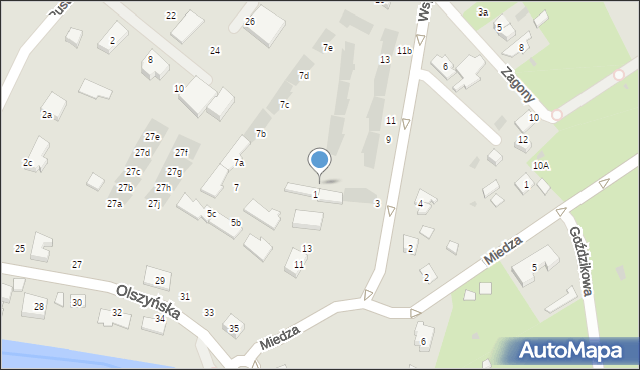 Gdańsk, Wspólna, 3a, mapa Gdańska