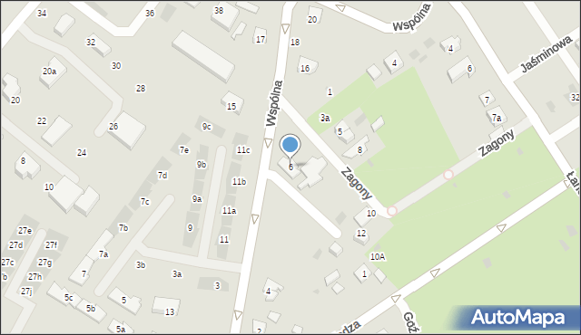 Gdańsk, Wspólna, 6, mapa Gdańska