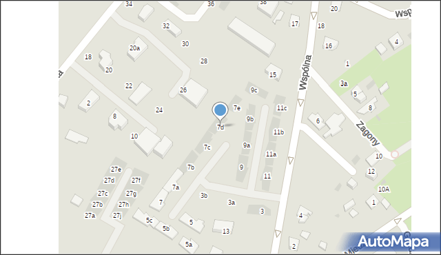 Gdańsk, Wspólna, 7d, mapa Gdańska