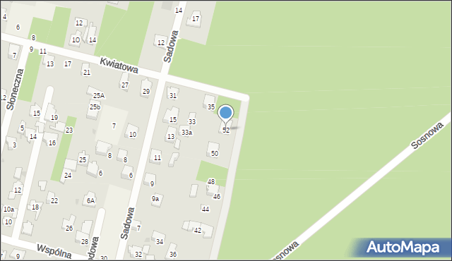 Glina, Wspólna, 52, mapa Glina