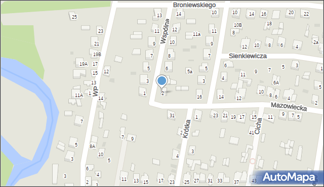 Glinojeck, Wspólna, 2, mapa Glinojeck