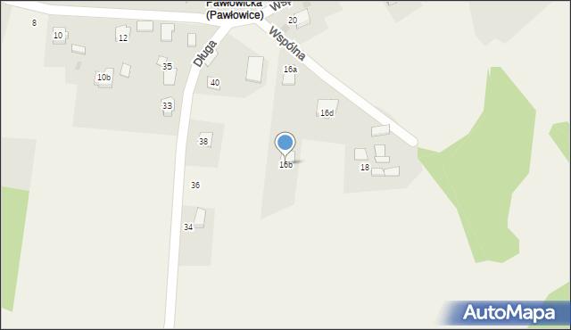 Golasowice, Wspólna, 16b, mapa Golasowice
