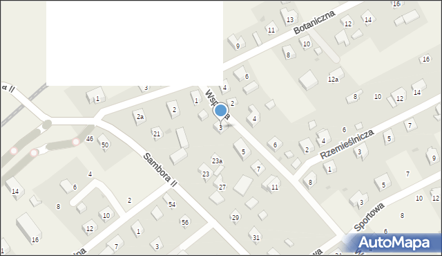 Gołubie, Wspólna, 3, mapa Gołubie