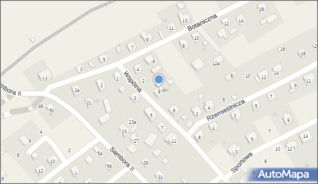 Gołubie, Wspólna, 4, mapa Gołubie