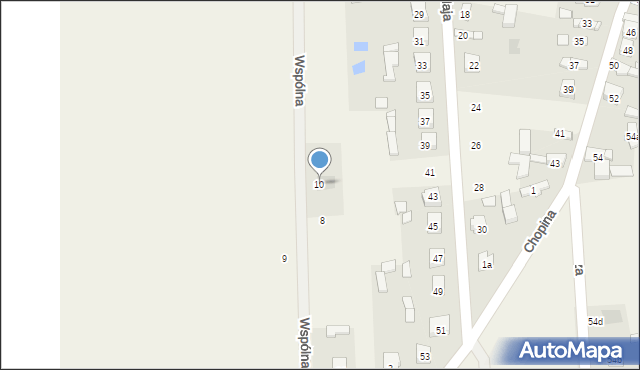 Gorzędów, Wspólna, 10, mapa Gorzędów