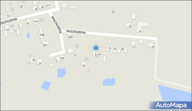 Gorzów Wielkopolski, Wschodnia, 32, mapa Gorzów Wielkopolski