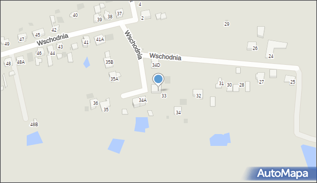 Gorzów Wielkopolski, Wschodnia, 34C, mapa Gorzów Wielkopolski