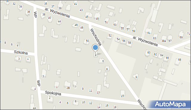 Gowarczów, Wschodnia, 4, mapa Gowarczów