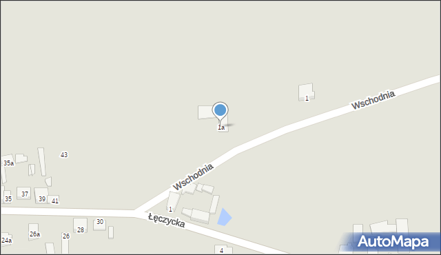 Grabów, Wschodnia, 1a, mapa Grabów