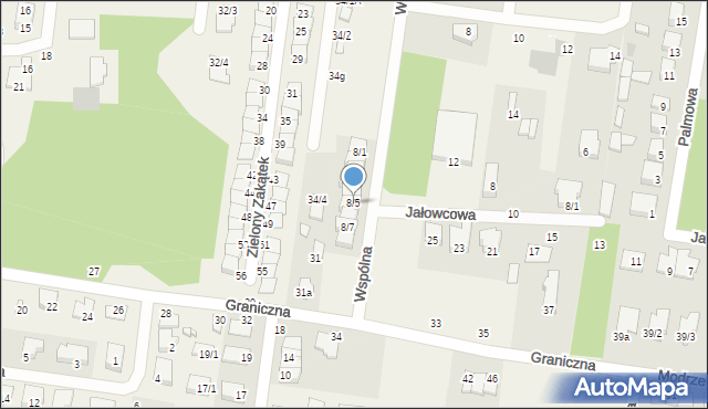 Grabówka, Wspólna, 8/5, mapa Grabówka