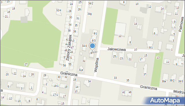 Grabówka, Wspólna, 8/7, mapa Grabówka