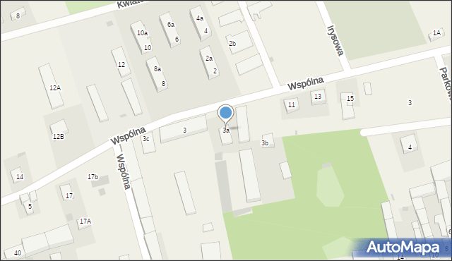 Grębocice, Wspólna, 3a, mapa Grębocice