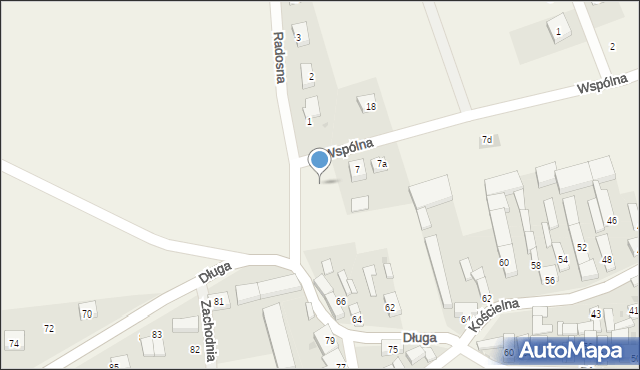 Grębocice, Wspólna, 9, mapa Grębocice