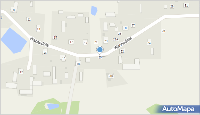 Grochówka, Wschodnia, 20, mapa Grochówka
