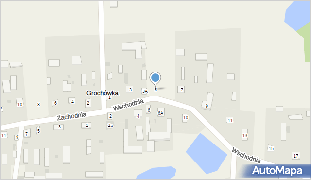 Grochówka, Wschodnia, 5, mapa Grochówka