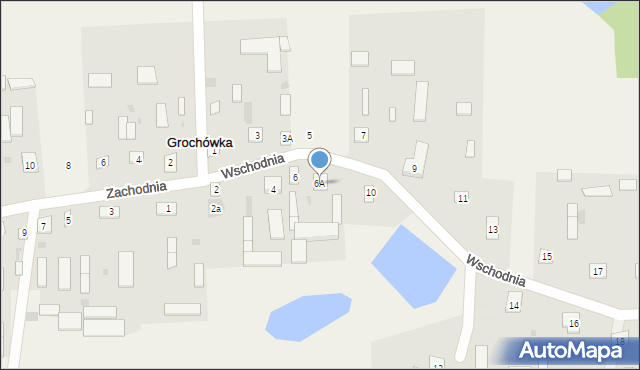Grochówka, Wschodnia, 6A, mapa Grochówka