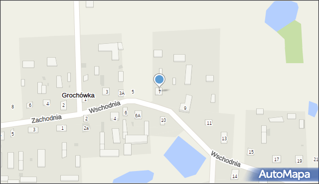 Grochówka, Wschodnia, 7, mapa Grochówka