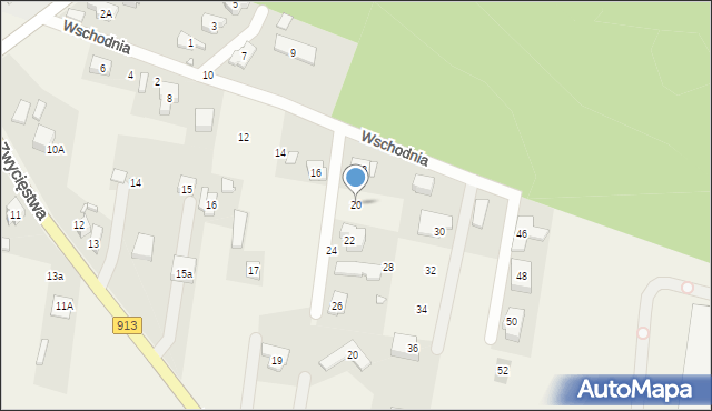 Grodków, Wschodnia, 20, mapa Grodków