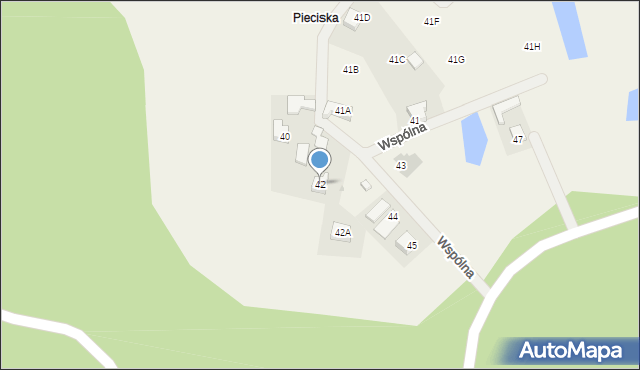 Grzybno, Wspólna, 11, mapa Grzybno